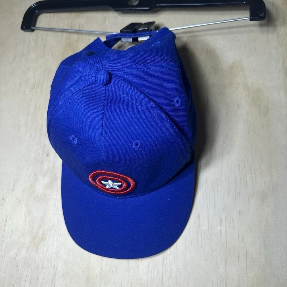 Chicago Cubs Captain America Hat Collab Special Ticket Hat July 2, 2024 Marvel